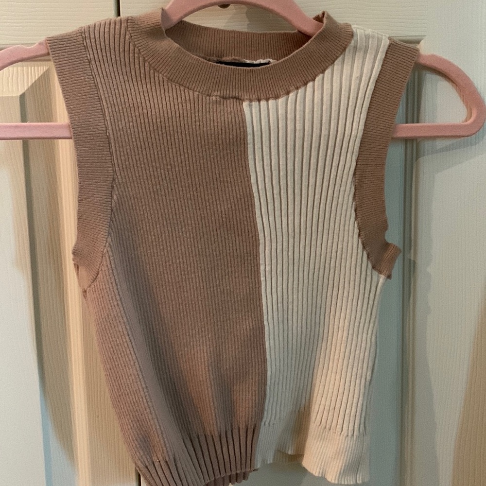 Kendall and Kylie Mockneck crop top